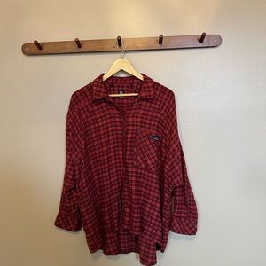 BDG Red Plaid Shirt